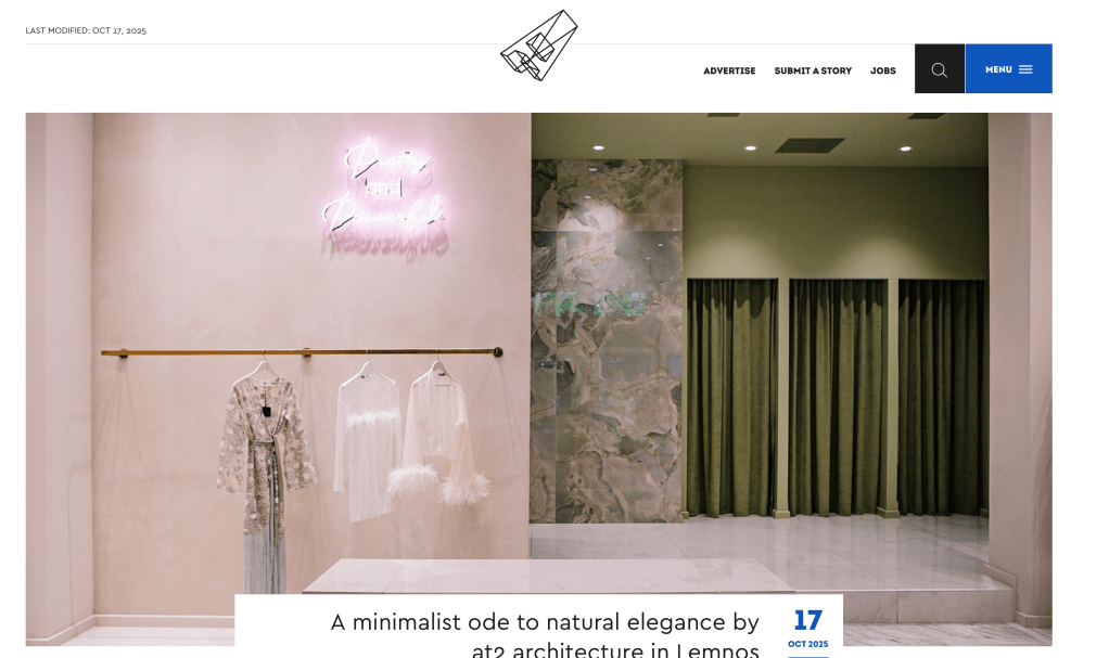 Be Queen Boutique, Lemnos – featured on&nbsp;archisearch