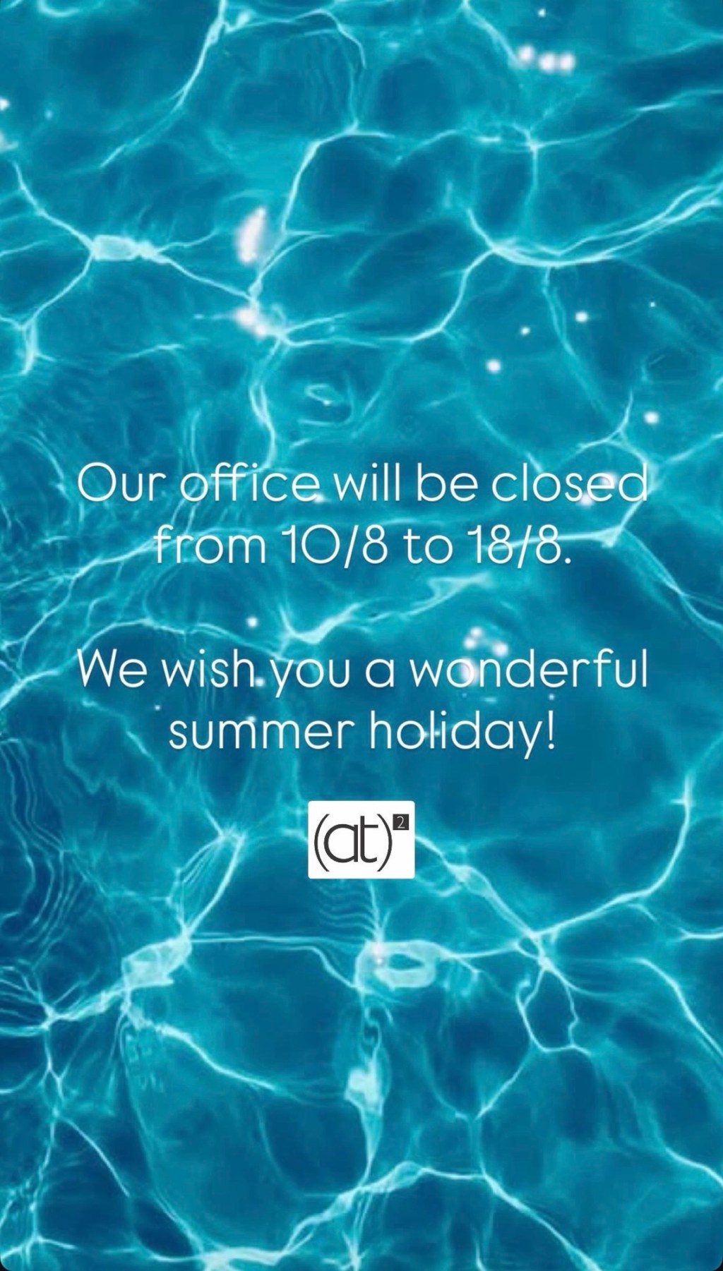 We wish you a wonderful summer&nbsp;holiday!